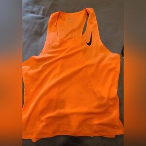 Bright Neon Coral Pink Nike Slim Fit tank top Mens L